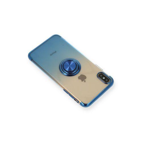 Newface iPhone XS Max Kılıf Marvel Yüzüklü Silikon - Mavi