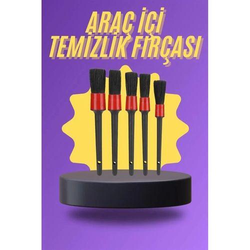 5 Parça Araç İçi Temizlik Fırçası Araç İçi-dışı Temizleme Fırça Seti