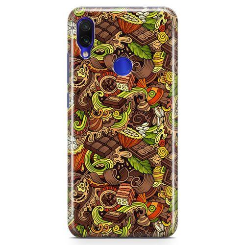 Xiaomi Redmi Note 7 Pro Kılıf Krokan Cikolata Arka Kapak Koruma Desenli Full Koruyucu
