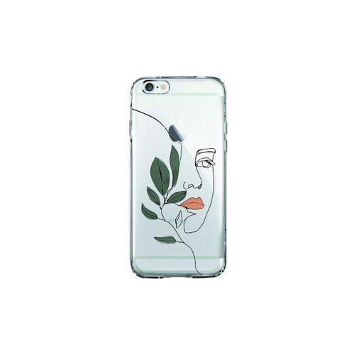 iPhone 6 Line Art Women Desenli Şeffaf Kılıf