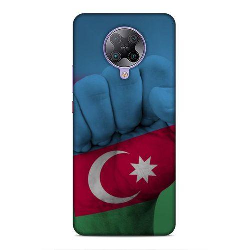 Xiaomi Poco F2 Pro Uyumlu Kılıf Azarbaijan (19) Kılıfları Yumruk Bayrak
