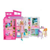 Barbie Portatif Evi Bebek ve Oyun Seti