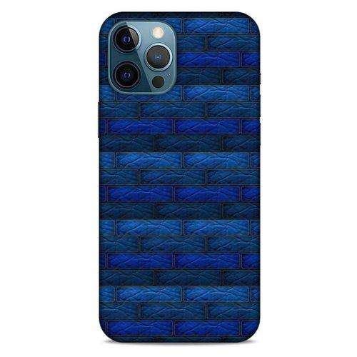 Apple iPhone 12 Pro Max Kılıf Patchwork (43) Thin Fit Kılıf Mavi Tonları