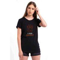 I Am Groot Baskılı Siyah Kadın Tshirt