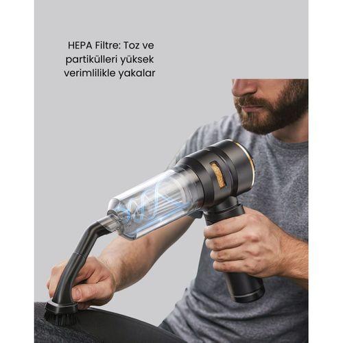 Araç İçi Derinlemesine Temizlik İçin Kompakt Ve Ergonomik El Süpürgesi