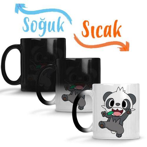 Pokemon Go Pikachu Pancham Sihirli Kupa Bardak Porselen