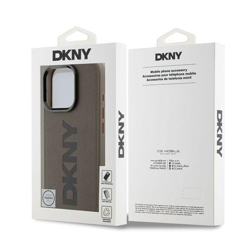 Apple iPhone 16 Pro Max Kılıf DKNY Orjinal Lisanslı M-safe Şarj Özellikli PU Deri Plain Kapak