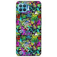 Graffitix (9) Desenli Silikon Kapak Oppo Reno 4 Lite Kılıf