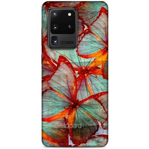 Samsung Galaxy S20 Ultra Kılıf Kelebek Etkisi (31) TPU Kılıf Kırmızı Yeşil