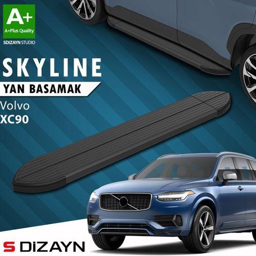 S-Dizayn Volvo XC90 2 Skyline Siyah Yan Basamak 193 Cm 2015-2019 A+ Kalite