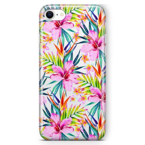 Apple iPhone SE 2020 Kılıf Frangipani Arka Kapak Koruma Desenli Full Koruyucu