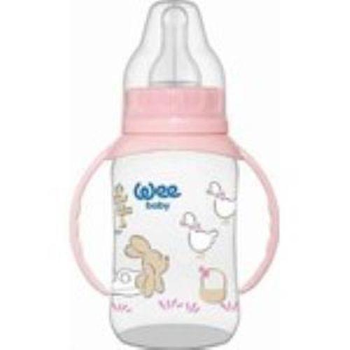 Wee Baby 744 Kulplu PP Biberon 150 Ml - Pembe