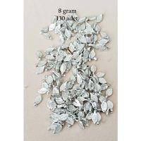 Oya Abiye Bileklik Kolye Pleksi Metalik Plastik Pul Gümüş Renk 8 gram 130 adet - BNC514