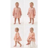 6-24 Ay Müslin Keten Pamuk Çanta Bebek Elbise