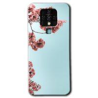 MRCİLETİSİM Tecno Camon 16 Kılıf HD Desen Baskılı Arka Kapak+Temperli Cam - Japon Çiçeği