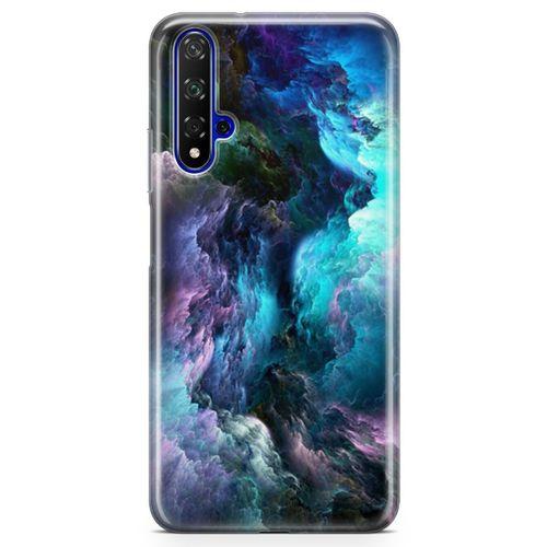 Honor View 20 Kılıf Renk Kasırgası Arka Kapak Koruma Desenli Full Koruyucu
