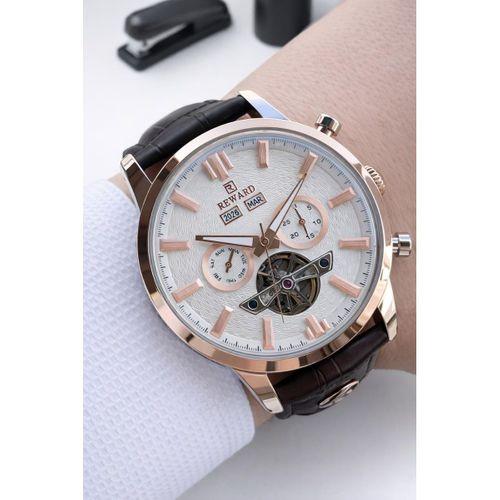 Reward İtalyan Bileklik Hediyeli Deri Kordon Otomatik Mekanizma 5 Atm Erkek Kol Saati W.147667.4