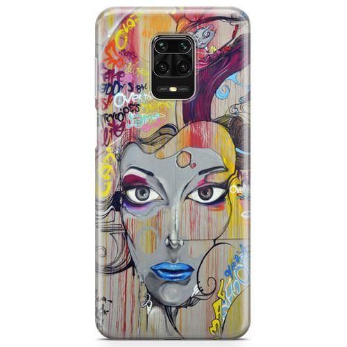 Xiaomi Redmi Note 9 Pro Kılıf Grafiti Posion Arka Kapak Koruma Desenli Full Koruyucu
