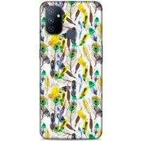 Huawei P40 Pro Kılıf Desenli Özel Seri Tüyler (5) Koruma Kabı