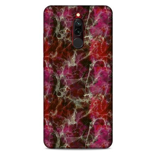 Mermer Desenli (40) Tema Fit Silikon Kılıf Menekşe Xiaomi Redmi 8 Kılıf