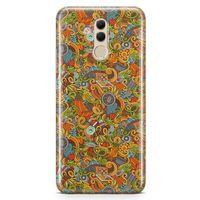 Huawei Mate 20 Lite Kılıf Doodle Piknik Seti Arka Kapak Koruma Desenli Full Koruyucu