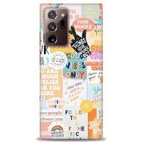 Samsung Galaxy Note 20 Ultra Kılıf HD Baskılı Kılıf - Follow + Tam Ekran Koruyucu