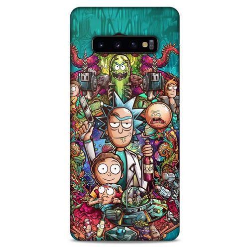 Samsung Galaxy S10 Plus Uyumlu Kılıf Rick And Morty (32) Soft Silikon Kılıf Cronenberg Morty