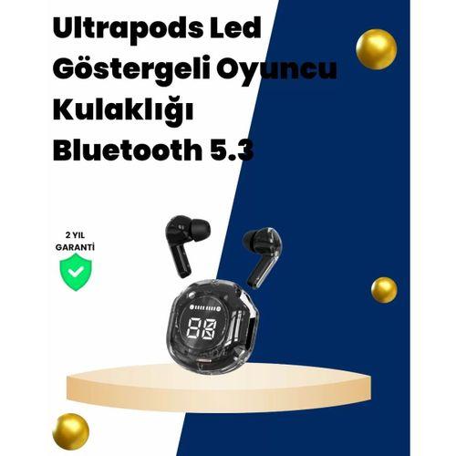 Bluetooth 5.3 Kablosuz Kulaklık 30mm Sürücü Led Ekranlı Mikrofonlu