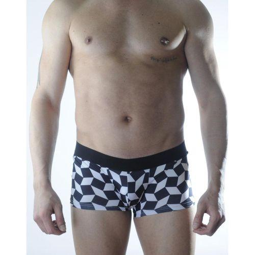 Erkek 3d Küp Desenli Boxer