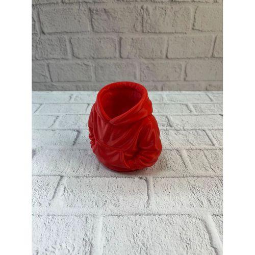 Kırmızı Hoodie Kalemlik 10x10 Cm Masa Üstü Düzenleyici