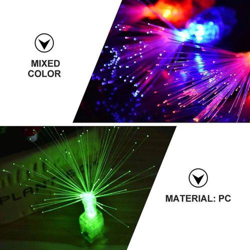 Led Işıklı Renkli Püsküllü Parmak Işığı 4 Renk 4 Adet - Lisinya