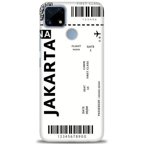 Realme C25 Kılıf HD Baskılı Kılıf - Jakarta + Tam Ekran Koruyucu