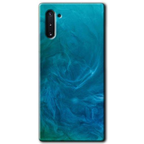 Galaxy Note 10 Kılıf HD Desen Baskılı Arka Kapak - Mavi Aura