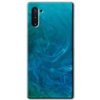 Galaxy Note 10 Kılıf HD Desen Baskılı Arka Kapak - Mavi Aura