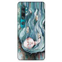 Xiaomi Mi Note 10 Pro Kılıf Depresyon (45) Liquid Air Kılıf Bordo Gri