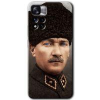 Redmi Note 11 Pro Plus 5G Kılıf HD Desen Baskılı Arka Kapak - Başkomutan Atatürk