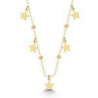 Lucky Life 925 Ayar Gumuss Gold Yıldızlı Dorika Lucky Life Lucky Life Kadın Kolye