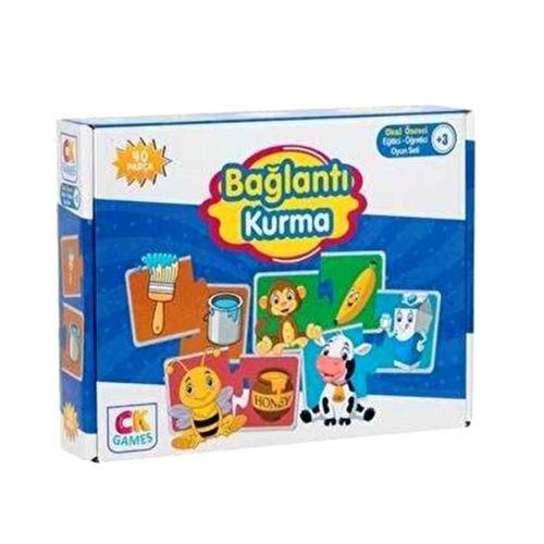Ck Games Bağlantı Kurma Oyunu 40 Parça Eğitici Oyuncak