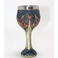 Ejderha Tasarımı 3d Kabartmalı Çelik Kadeh Bardak