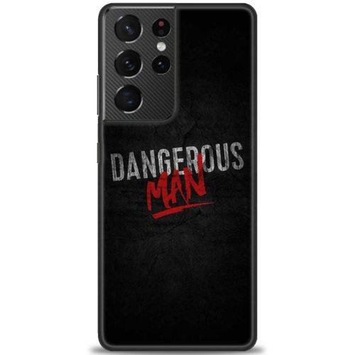 Samsung Galaxy S21 Ultra Kılıf HD Baskılı Kılıf - Dangerous Man + Tam Ekran Koruyucu