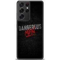 Samsung Galaxy S21 Ultra Kılıf HD Baskılı Kılıf - Dangerous Man + Tam Ekran Koruyucu