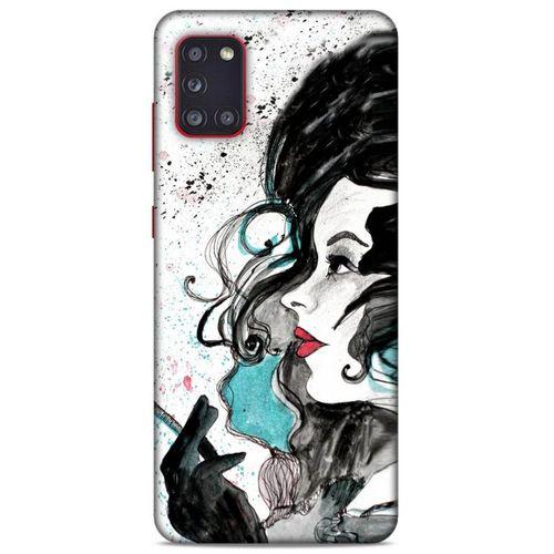 Lopard Samsung Galaxy A31 Uyumlu Kılıf Sürreal Yüzler ♀ (24) Darbe Emici Kılıf Desenli