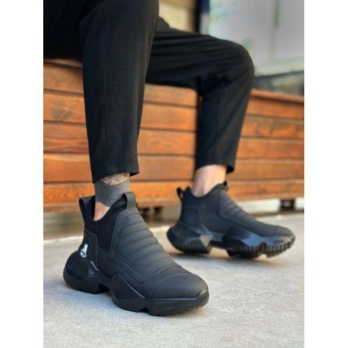BA0401 Bağcıksız Rahat Yüksek Taban Erkek Spor Yarım Bilek Bot