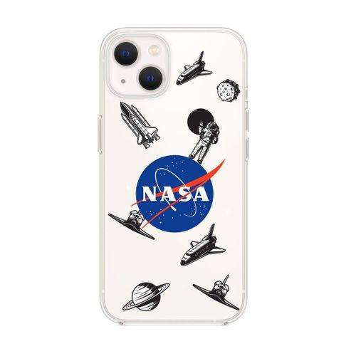 iPhone 13 Nasa Desenli Premium Silikonlu Şeffaf Telefon Kılıfı