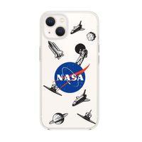 iPhone 13 Nasa Desenli Premium Silikonlu Şeffaf Telefon Kılıfı