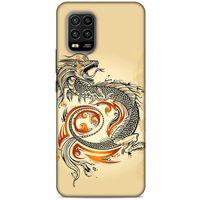 Xiaomi Mi 10 Lite Kılıf Dragons (27) Tasarımlı Kılıf Siyah Ejderha Dövmesi