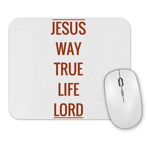 Jesus Estampa Alaranjada Mouse Pad