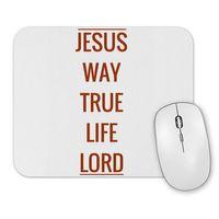 Jesus Estampa Alaranjada Mouse Pad