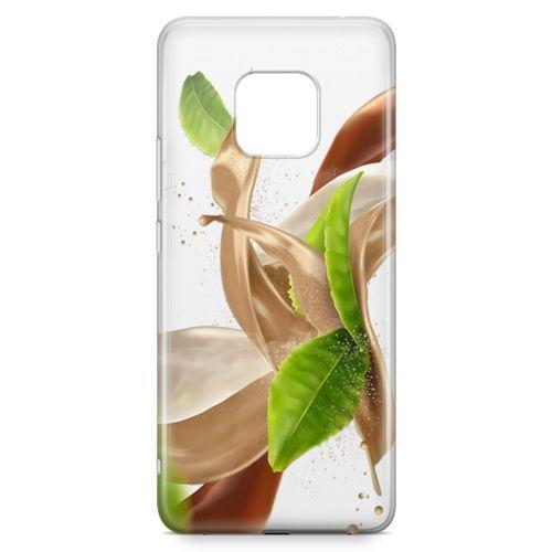 Huawei Mate 20 Pro Kılıf Süt Çay Nane Arka Kapak Koruma Desenli Full Koruyucu