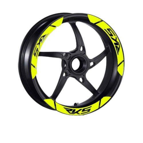 RKS Rks Uyumlu Flo Sarı Geniş 1 Set Jant Şeridi